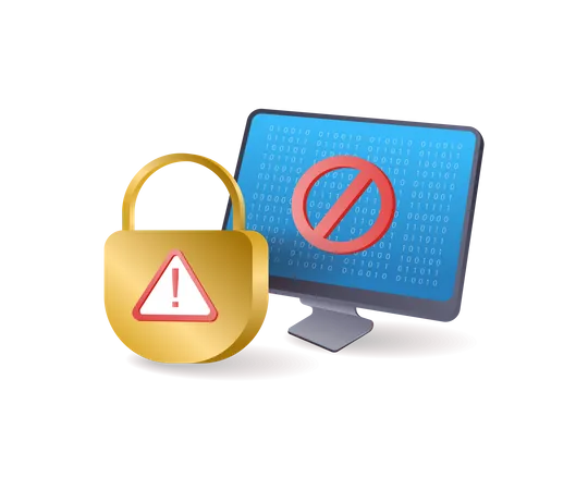 Avertissement de sécurité antivirus  Illustration