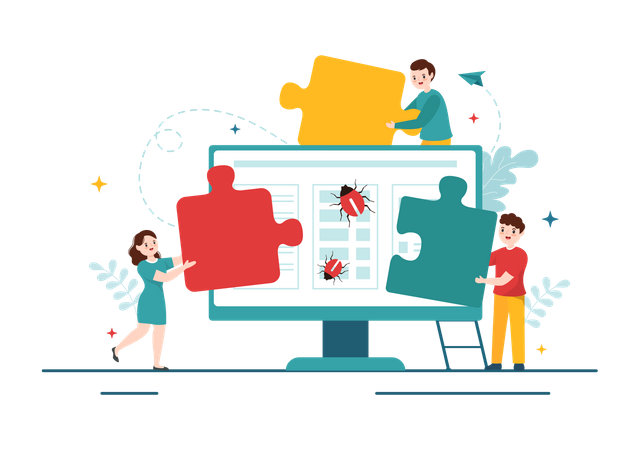 Virus checker  Illustration