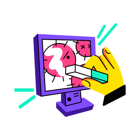 Virus cleanup  Illustration