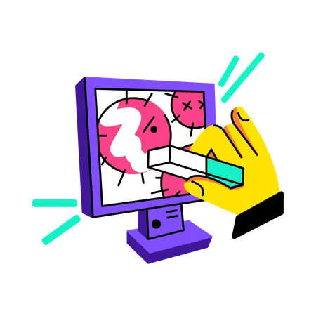 Virus cleanup  Illustration