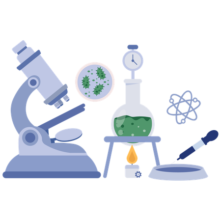 Virus Experiment  Illustration
