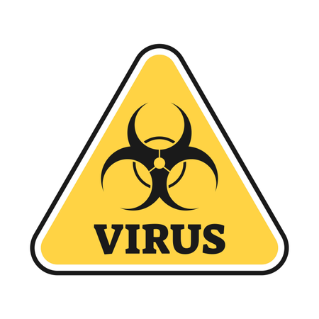 Virus infection outbreak sign Illustration
