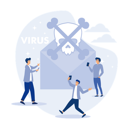 Virus de computadora  Ilustración