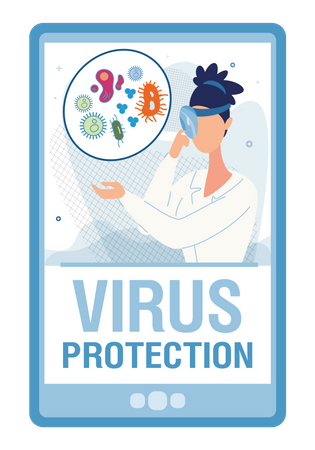 Virus protection Illustration