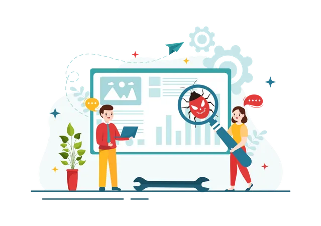 Virus Tracking  Illustration