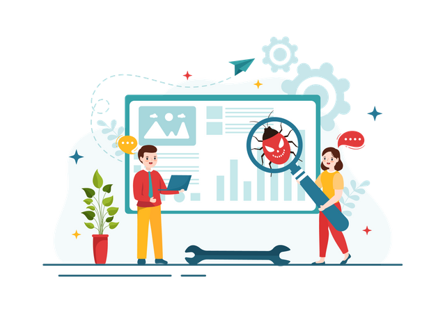 Virus Tracking  Illustration