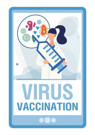 Virus vaccination Illustration