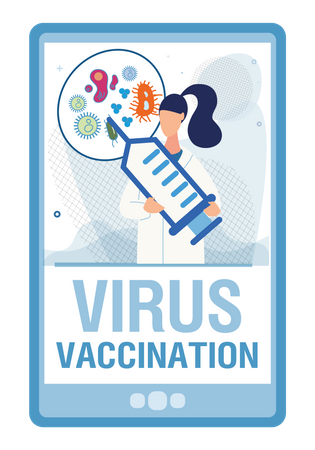 Virus vaccination  Illustration