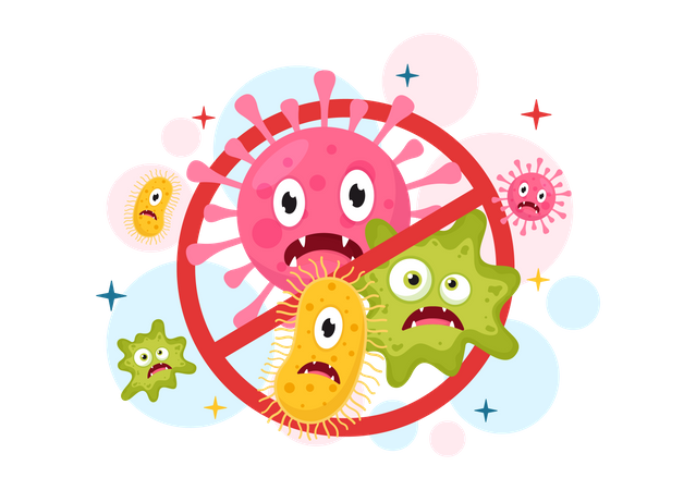 Virusinfektion  Illustration