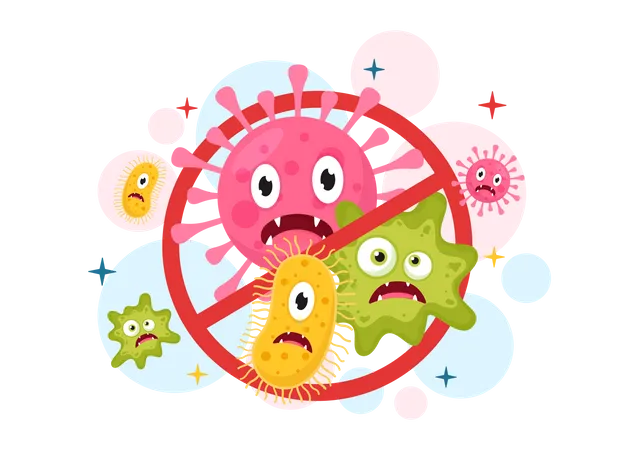 Virusinfektion  Illustration