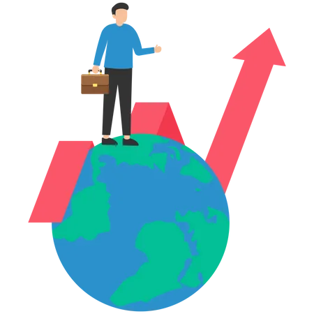 Visão econômica mundial  Illustration