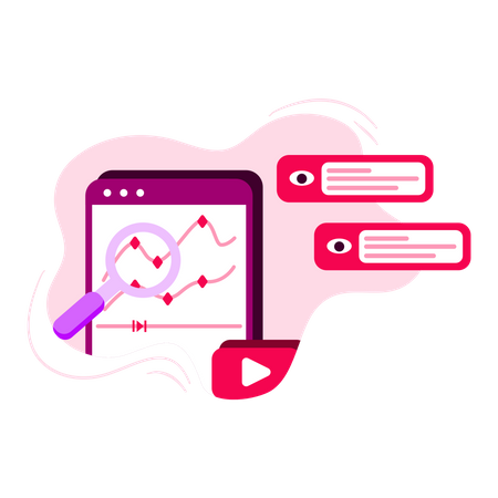 Visibilidad de fotogramas clave para editor de vídeo  Ilustración
