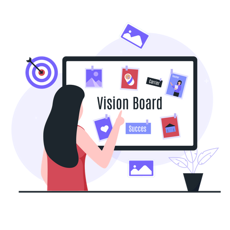 Vision board Illustration