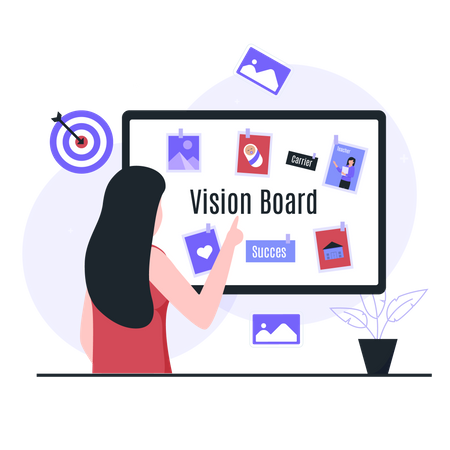 Vision board  Illustration