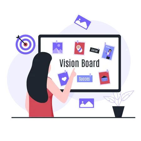 Vision board  Illustration