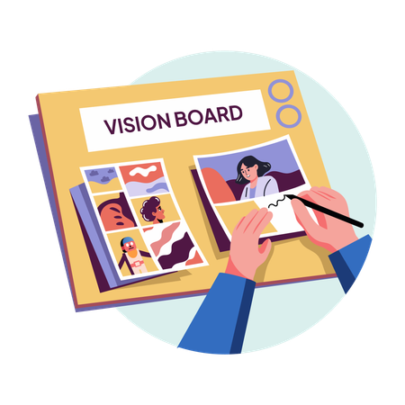 Vision Board  Illustration