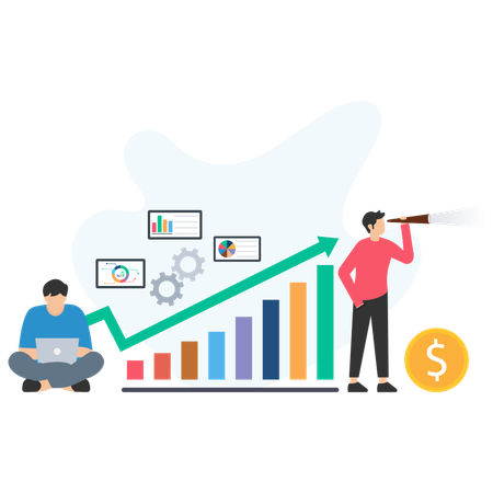 Vision de croissance de l'entreprise  Illustration