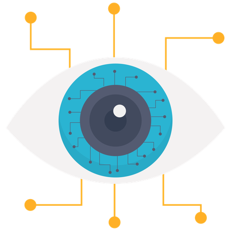 Visión de inteligencia artificial  Ilustración