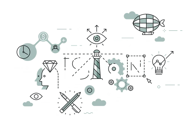 Vision d'entreprise  Illustration