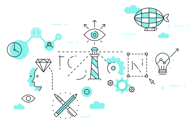 Vision d'entreprise  Illustration