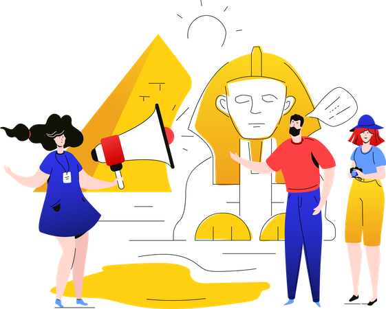 Visit Egypt  Illustration