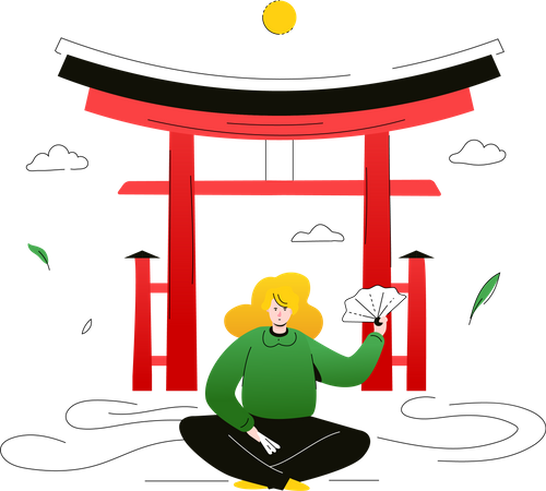 Visit Japan  Illustration