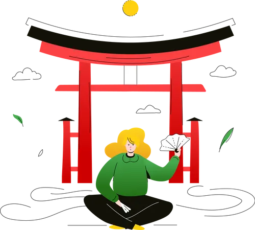 Visit Japan  Illustration