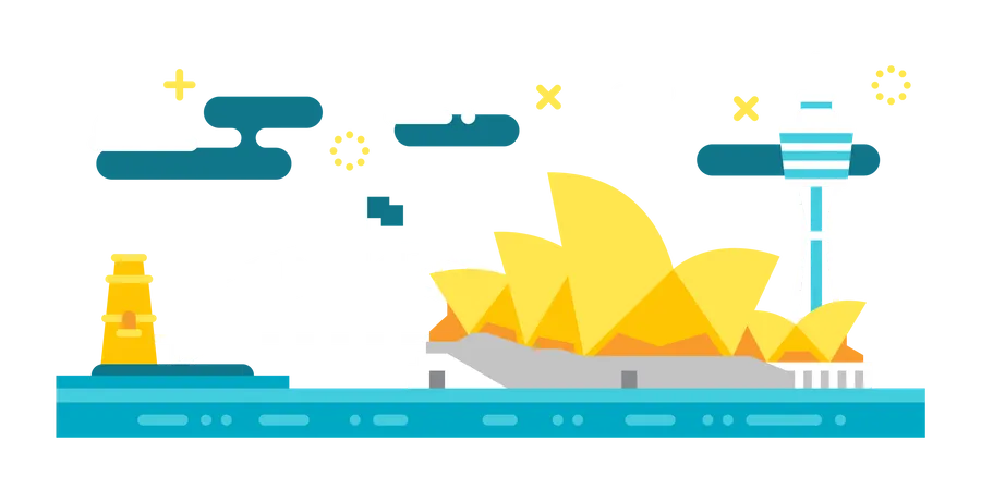 Visit Sydney  Illustration