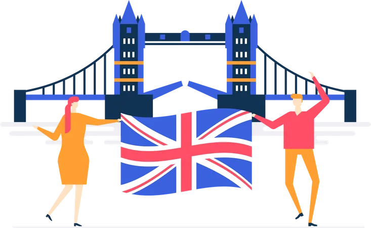 Visit the UK  Illustration