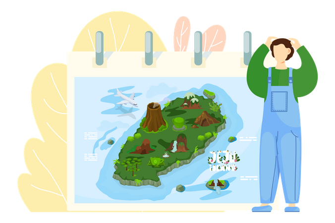 Visiter l'île de Jeju  Illustration