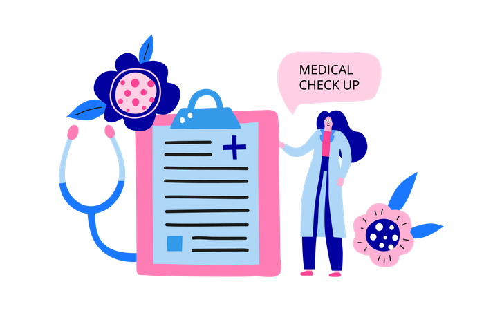 Check-up médical  Illustration