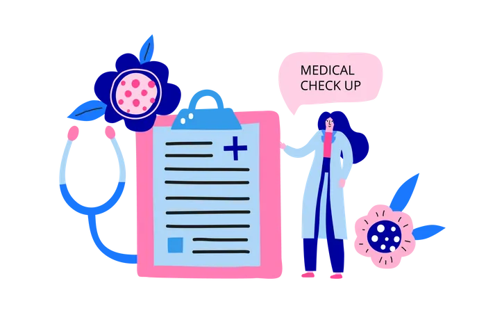 Check-up médical  Illustration