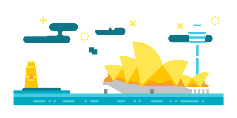 Visitez Sydney  Illustration