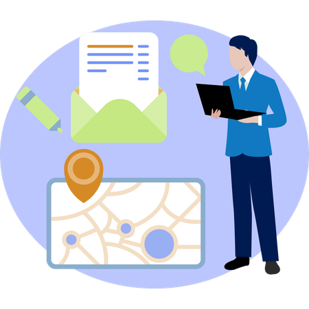 Visual guide on leveraging email marketing techniques to effectively expand your business reach and increase sales  Illustration