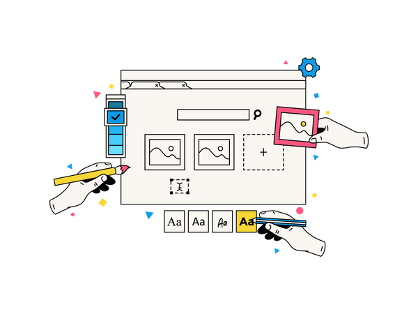 Visual UI design  Illustration