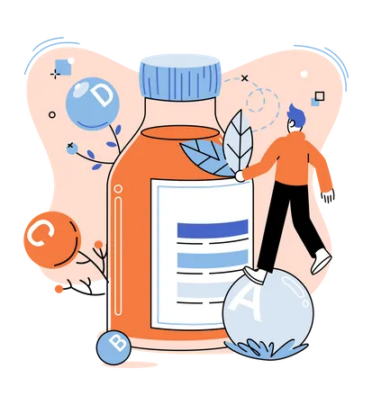 Vitamin drink  Illustration