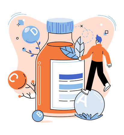 Vitamin drink  Illustration