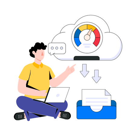 Vitesse de téléchargement  Illustration