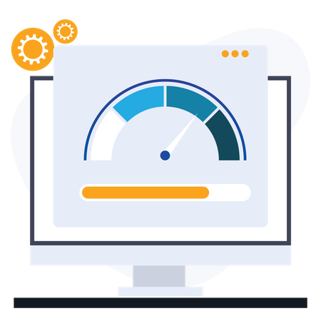 Vitesse du site Web  Illustration