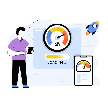 Vitesse du Web  Illustration