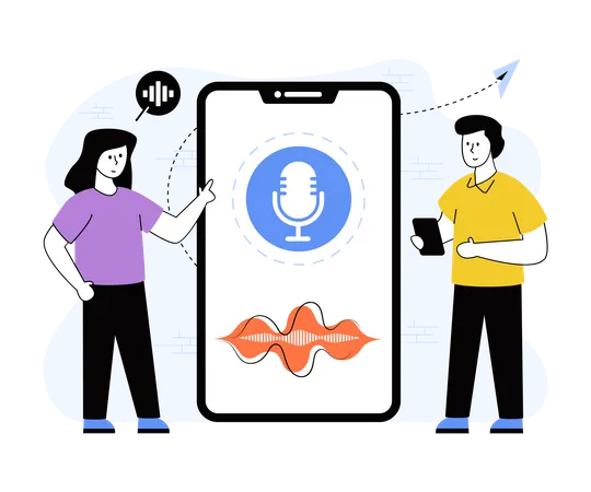 Voice Assistant app  Illustration