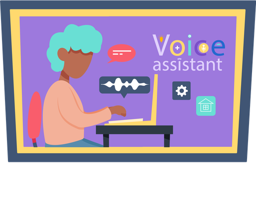 Voice Assistant  Illustration