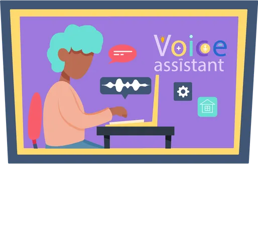 Voice Assistant  Illustration