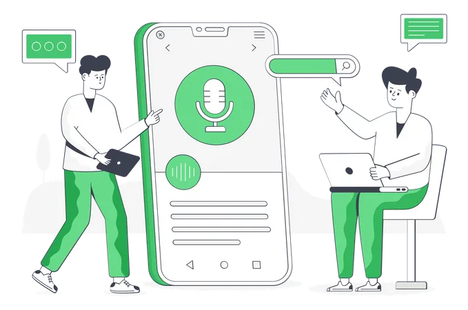 Voice Assistant  Illustration