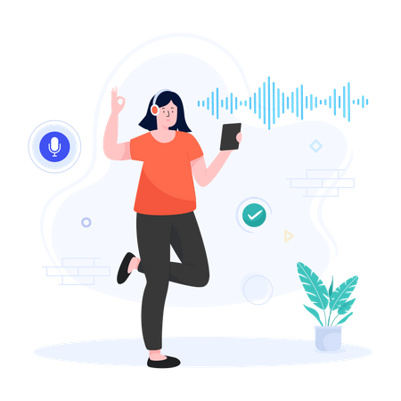 Voice Recognition  Illustration