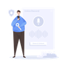 voice recognition lock illustration free download