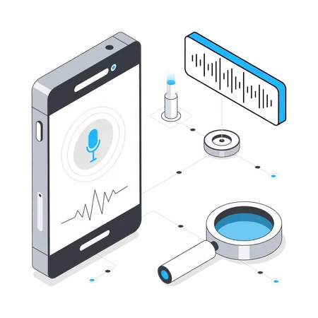 Voice Search Optimization  Illustration