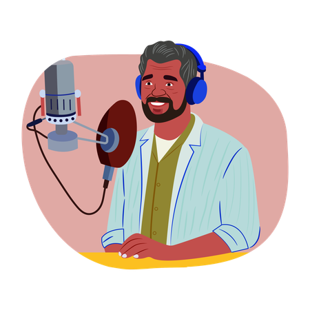 Voiceover Artist  Illustration