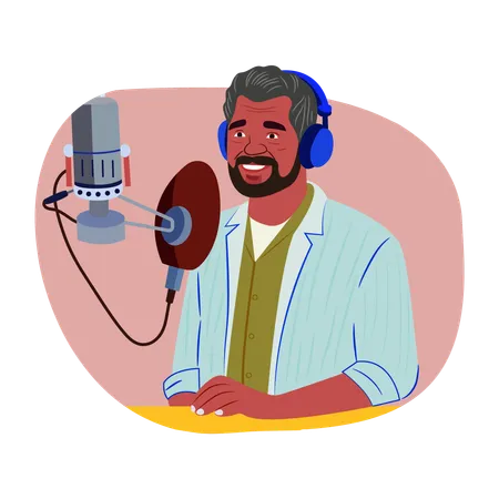 Voiceover Artist  Illustration