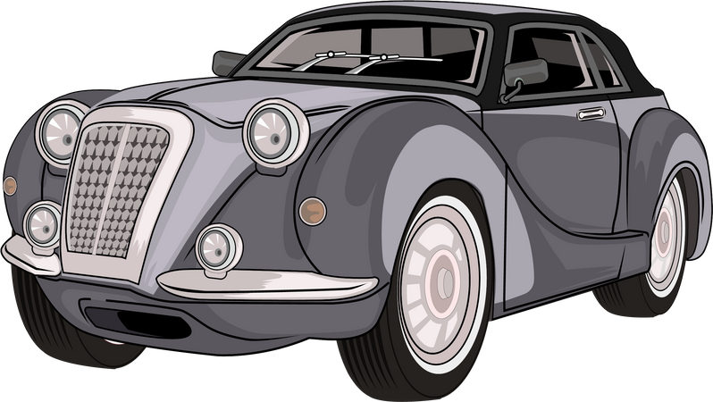 Voiture classique  Illustration